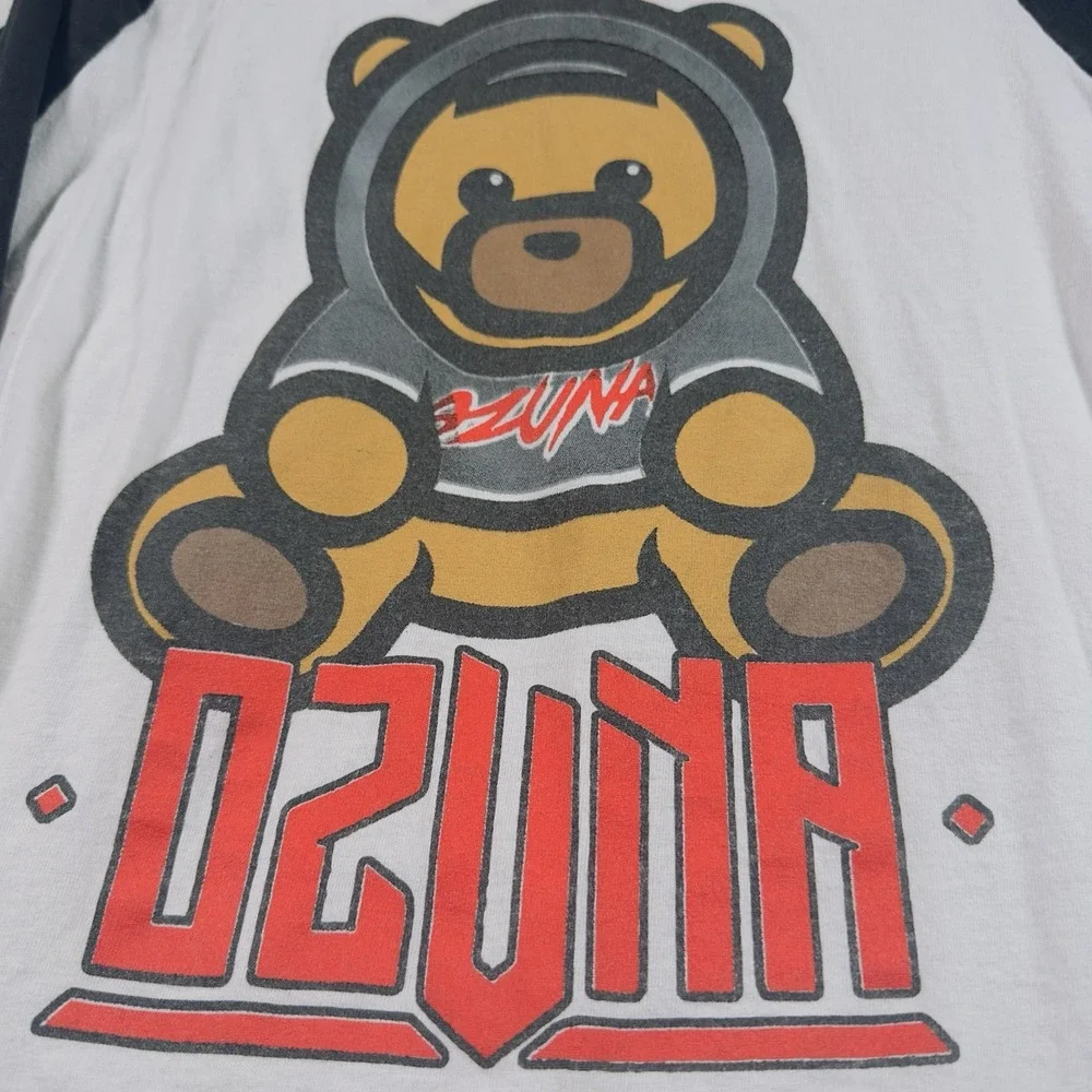 Ozuna T Shirt Men M 3/4 Sleeve Baseball Black 2018 Concert Tour Latin Music